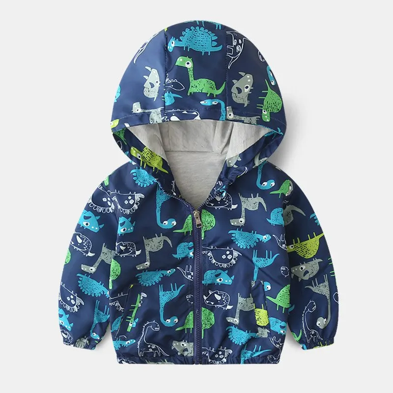 Весенне-осеннее Детское пальто, детская куртка, верхняя одежда для мальчиков и девочек, модная ветровка с рисунком для мальчиков, одежда для малышей - Цвет: Style 13