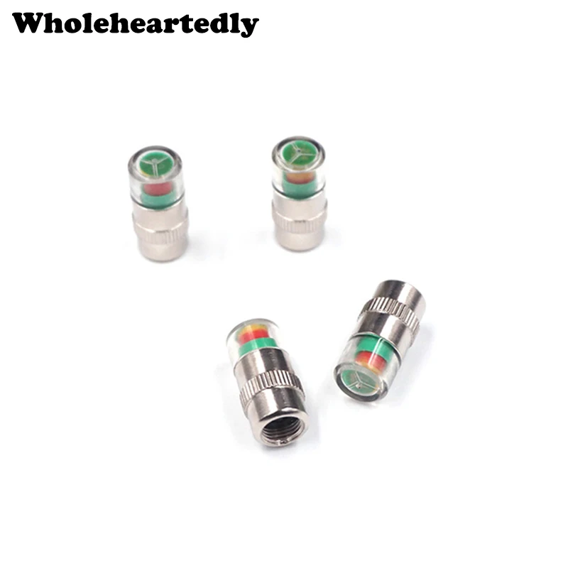 

4 PCS Car Tyre Pressure Cap 2.4bar 36PSI Visual Tire Warning Device Valve Stem Cap Car Tyre Air gauge Indicator Alert Monitor