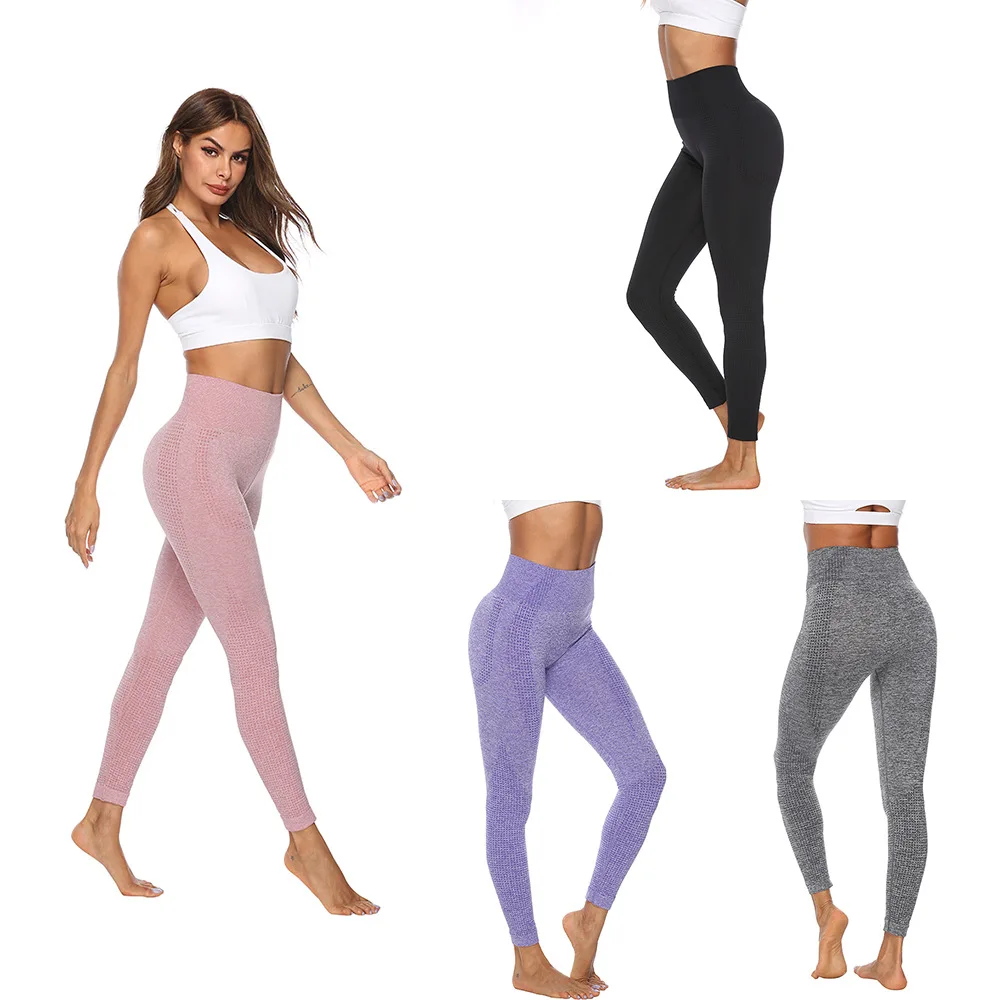 

2019 Women Gym Pants Sport Running Exercise Leggins Workout High Waist Push Up Trouser Anti cellulite Vital Seamless Leggings