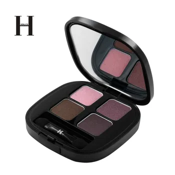 

HENLICS Bright Shining Eye shadow Palette 4 Colors Glitter Eye Shadow for Eyes Makeup with Eyeshadow Brush
