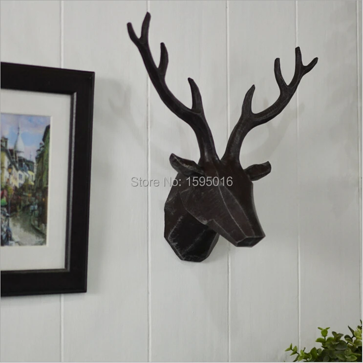 Wall Deer Home Decorations,resin Deer Head,moose Elk Caribou Head Decor