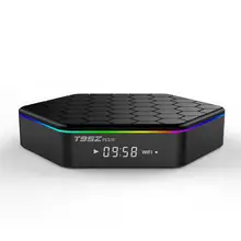T95Z Plus Android TV Box 2G/16G Amlogic S912 8-Core CPU Hexagon Shell Time Display Bluetooth/WIFI/3D/KODI Gigabit LAN Smart TV