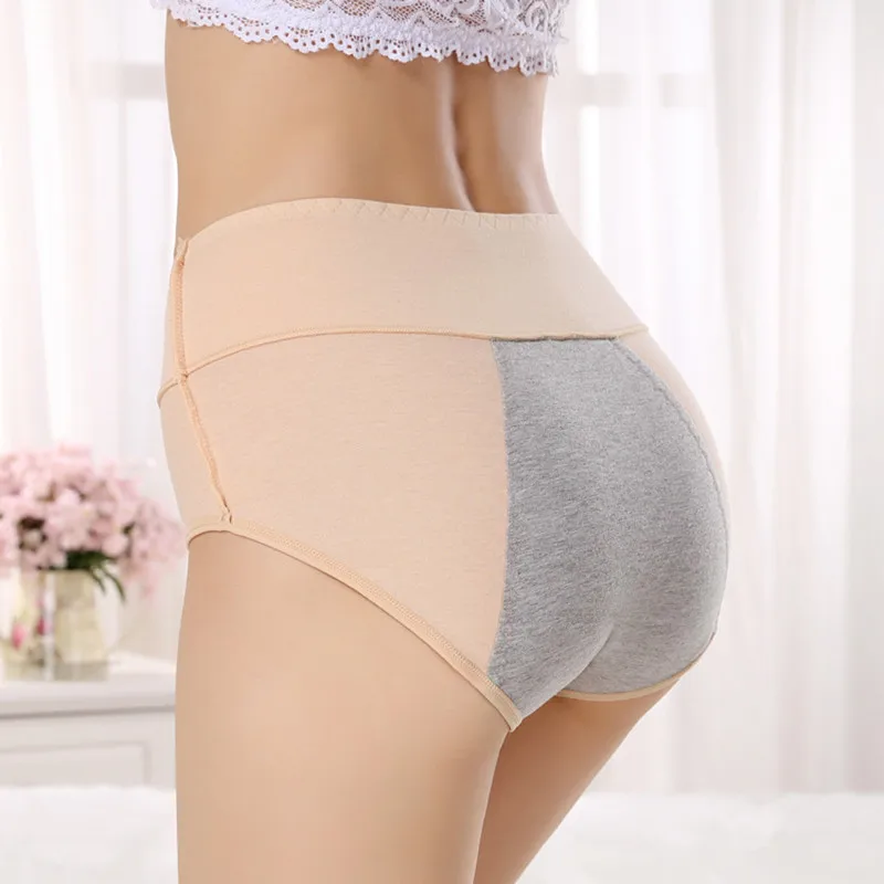 

Physiological Pants Leak Proof Menstrual Women Underwear Period Panties Cotton Health Seamless Briefs High Waist Warm Female