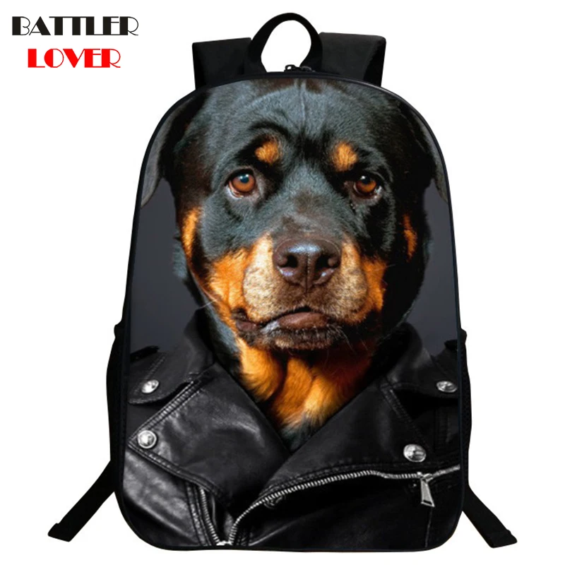 

3D Animal Printing Bag Boys Girls School Backpack Kids Bagpack Unisex Bag Children School Backpacks Child's Bags Dog Cat Tiger