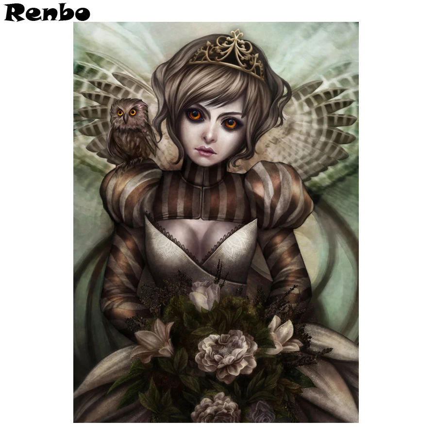 

5D DIY Diamond Painting Owl cartoon girls,Rhinestone Embroidery Cross Stitch Needlework stickers,Full Mosaic Diamond Embroidery