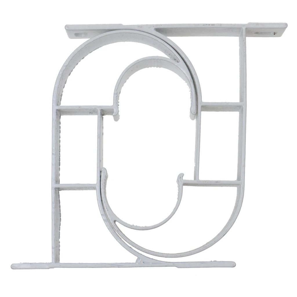 A Pair Of Wall Brackets Ceiling Brackets For Cornices Curtain Rods Window Curtain White