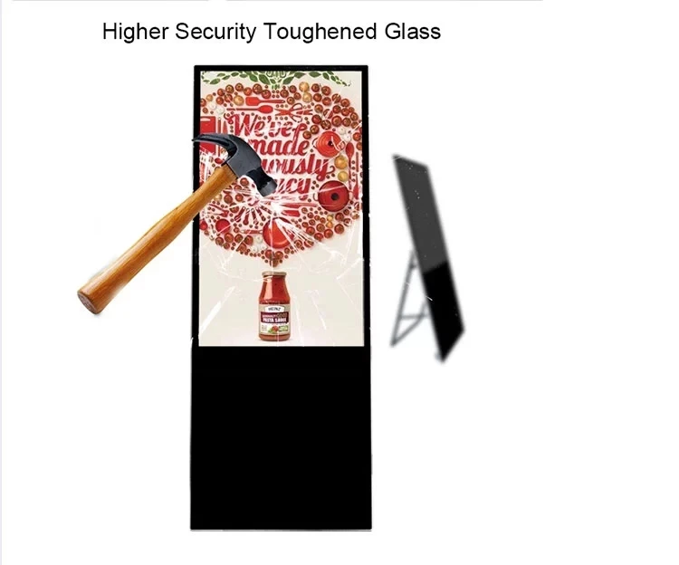 49 inch floor stand foldable lcd android network wifi advertising player digital signag signboard m
