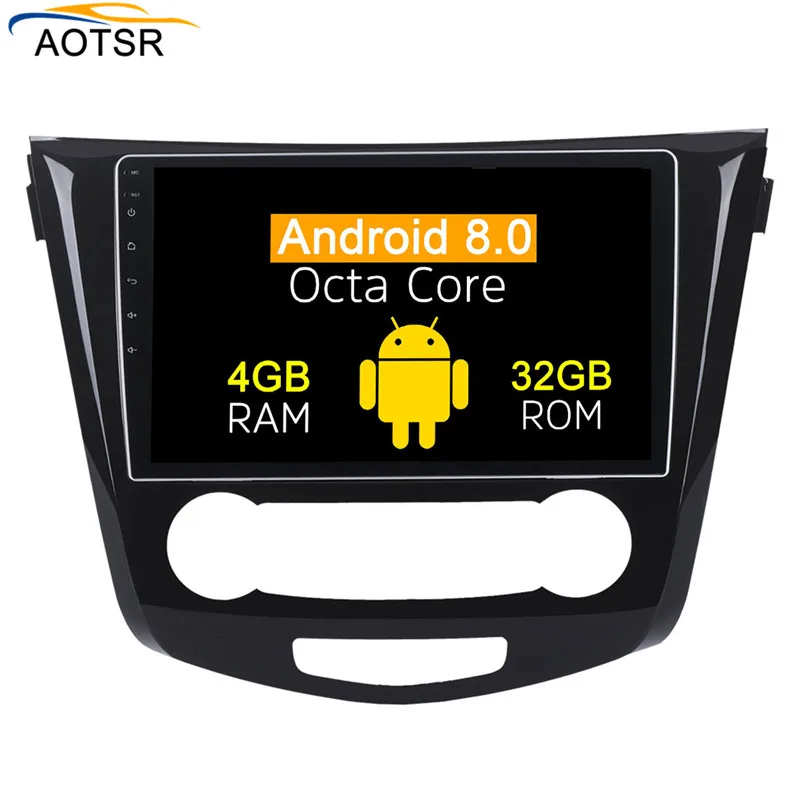 Best Android 8 car multimedia player head unit For Nissan X-TRAIL Qashqai Dualis Rouge 2013-2018 gps navigation car radio stereo 4+32 3