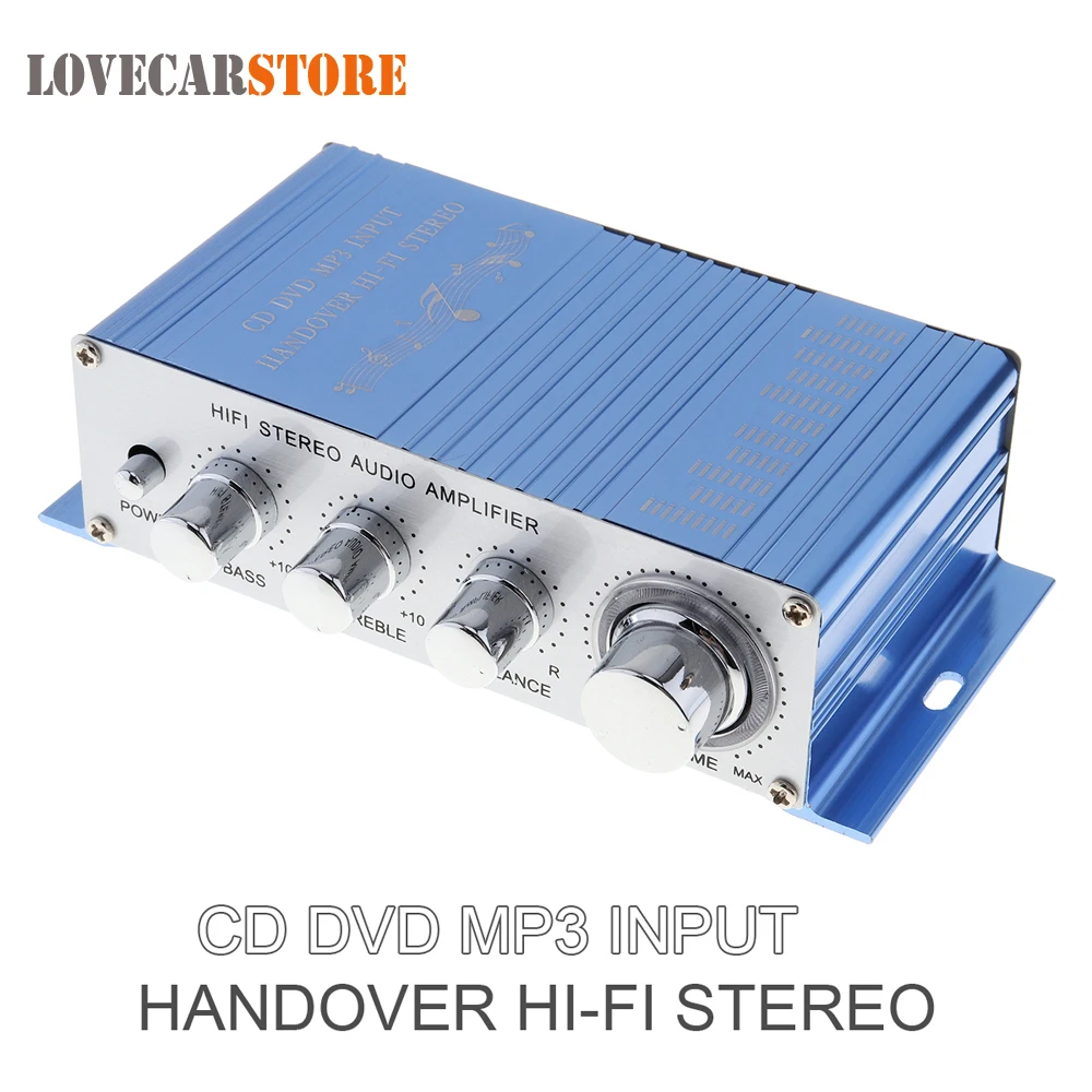 Hi Fi 12V Mini Auto Car Stereo Amplifier 2 Channel Audio