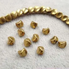 50 teile/los Handwerk Unregelmäßige Lose Kupfer Perlen 4,5mm Dekoration Handgemacht Sicken Spacer Erkenntnisse DIY Schmuck Machen Für Frauen Männer