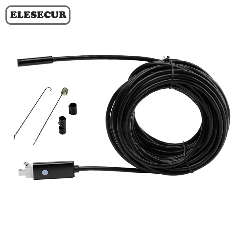 Водонепроницаемая камера эндоскоп бороскоп 2 в 1 с USB для Android телефонов Windows ПК
