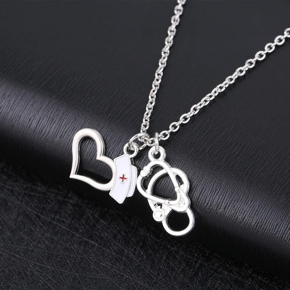my-shape-Nurse-Doctor-necklaces-pendants-nurse-cap-Stethoscope-Necklaces-Jewelry-Wholesale-Trendy-hollow-bead-necklace.jpg_ (2)