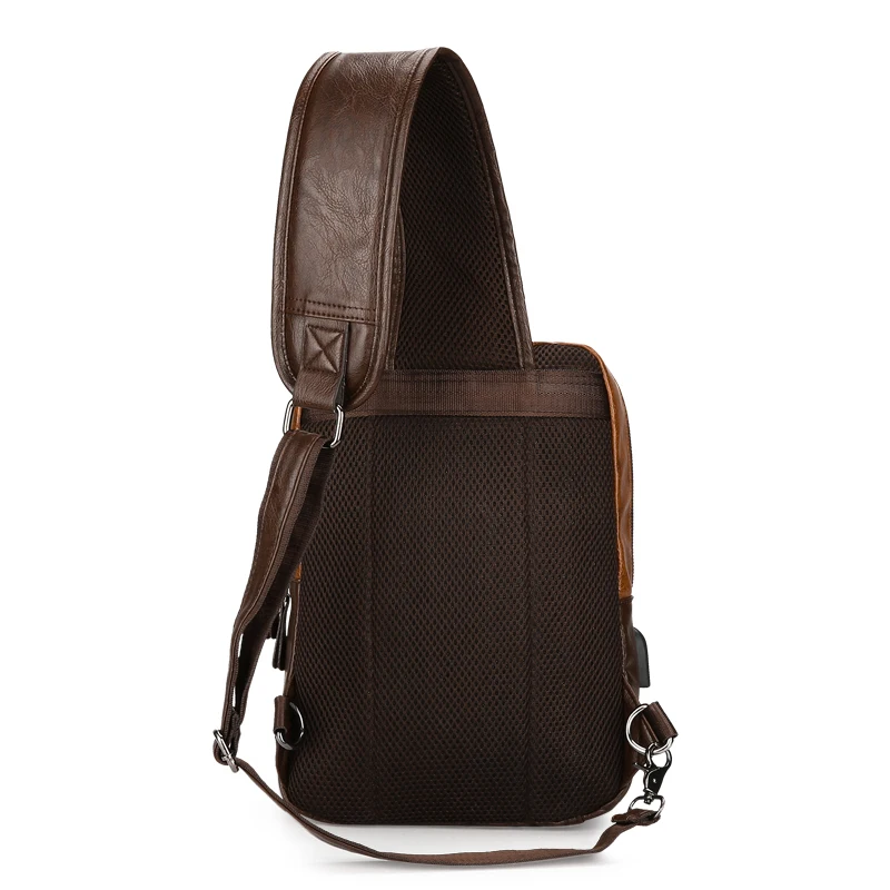 Модные сумки на плечо зарядка через usb Crossbody сумки Для мужчин сумки груди приколы сумка для Открытый мужской Многофункциональный Crossbody