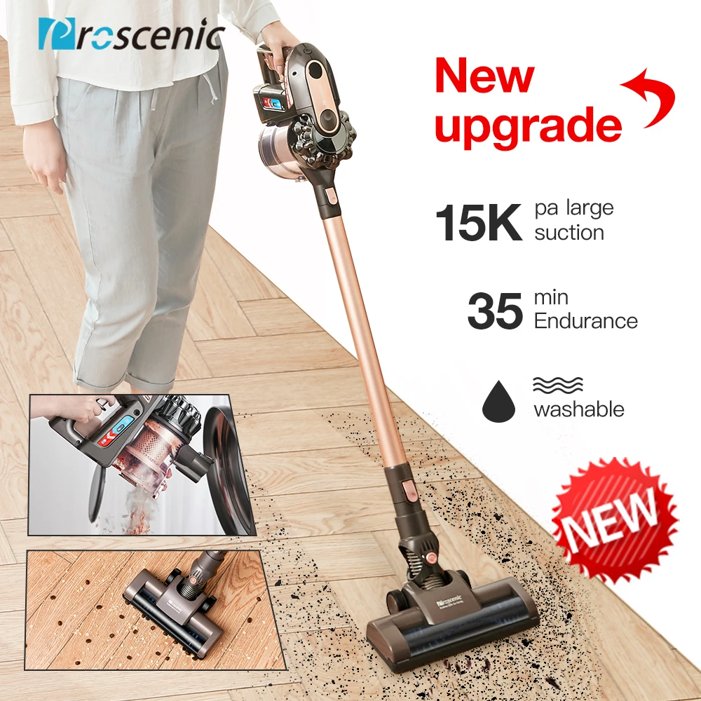 

Proscenic P8 plus Ultra Quiet Vacuum Cleaner Upright Vertical/HandHeld Vacuum Cleaners Aspirator 15000Pa Strong Power For Home