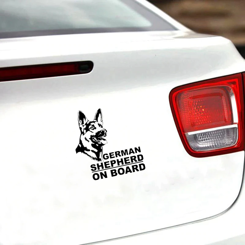 CS 825#16 6*15см наклейки на авто German Shepherd Немецкая овчарка водонепроницаемые машину