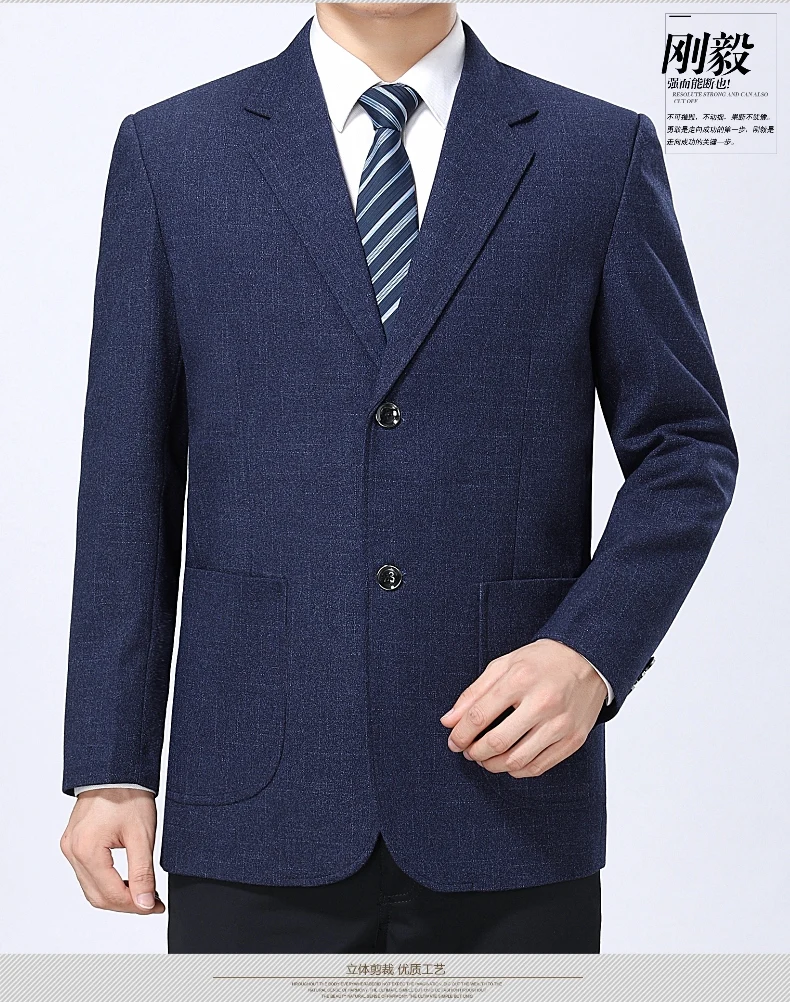 WAEOLSA Men Tailored Blazers Navy Blue Claret-red Blazer Masculino Man Business Suit Jacket Costume Homme (9)