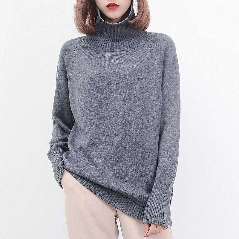 Woman Fund Easy Thickening Lead Cashmere Unlined Upper Garment Sweater Long Sleeve Keep Warm Rendering | Женская одежда