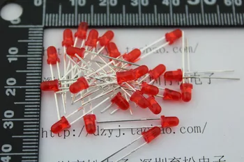 

Free shipping 1000pcs/lot 3MM light emitting diode Red Led Diode Red light led