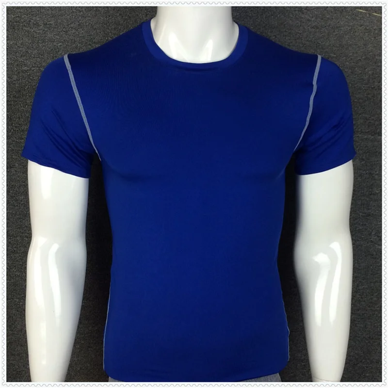 

A18396 Men High-Quality DIY T-Shirt Running Quick-drying Basketball Sports Gym Clothing Fast Drying Clothes Short-sleeved