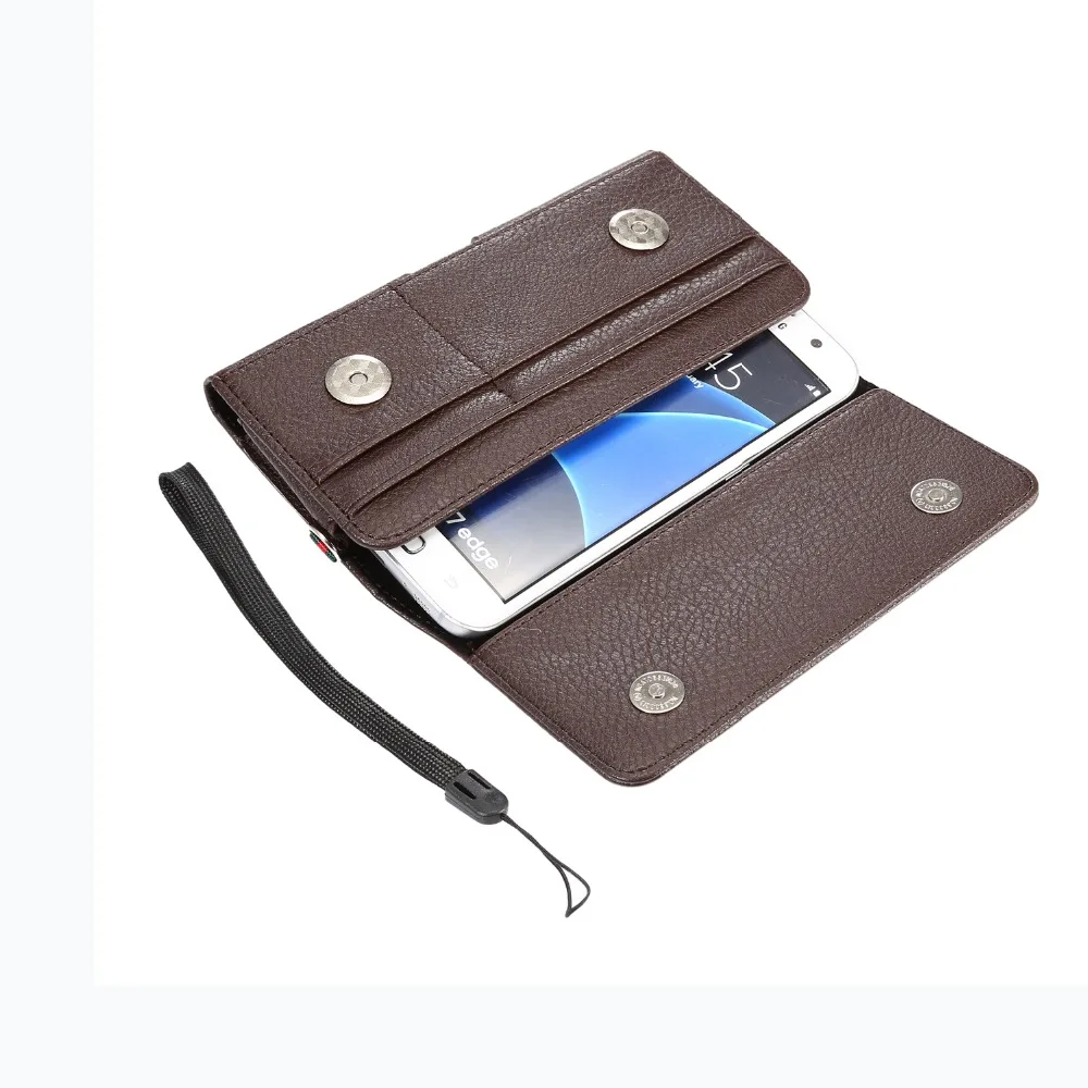

For BLU Grand 5.5 HD II/5.5 HD Horizontal Waist Holster Bag Card Slots Magnetic Litchi pattern Cover For BLU Vivo XL2/6/5R/XL