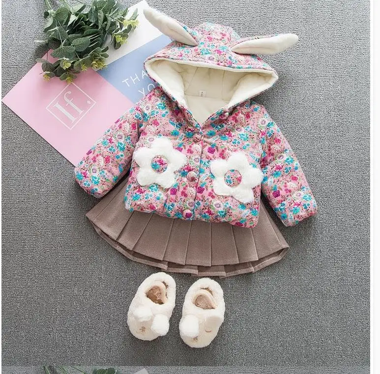 

Baby princess cotton-padded jacket