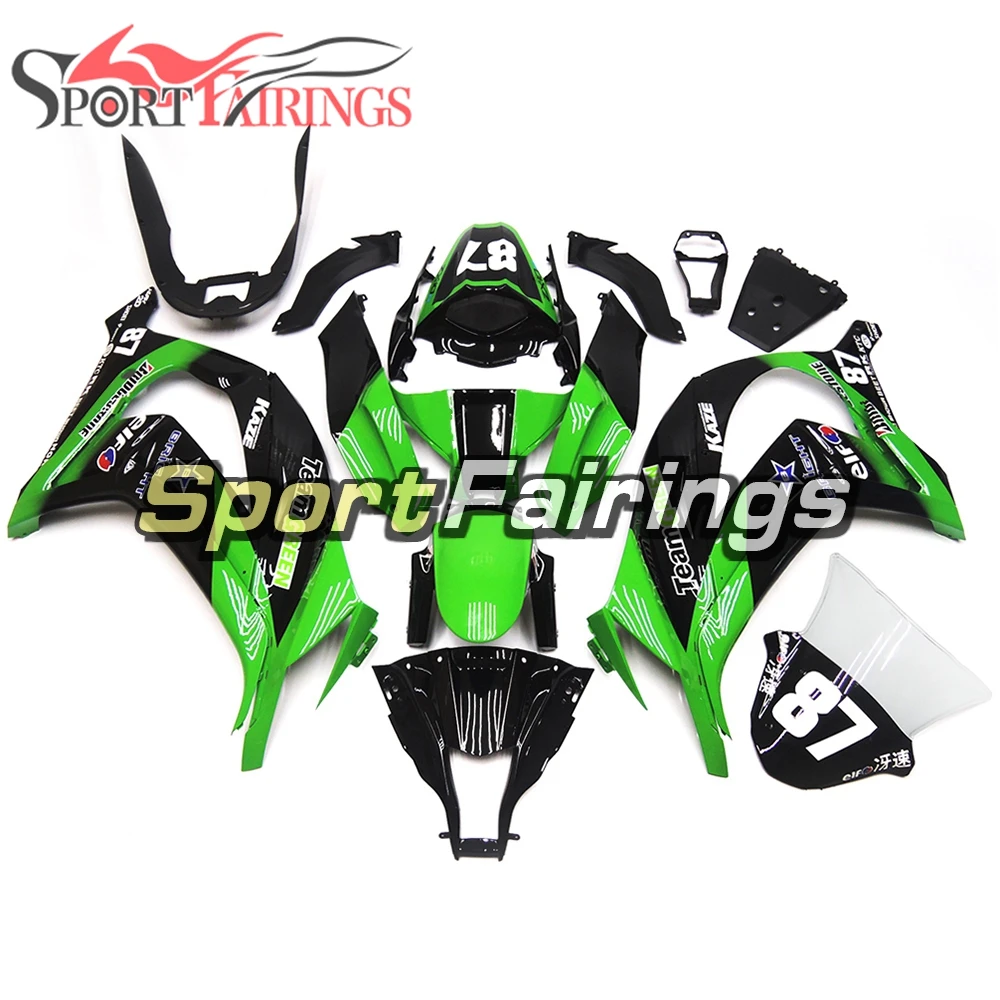 

Full Fairings for ZX10R 2011 - 2015 ZX10 R Kawasaki Motorcycle Cowlings ABS Plastic Injection Panels Bodywork New Green Black