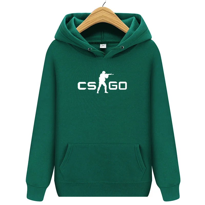 Новинка 2019 удобная мужская толстовка с капюшоном принтом CS Go | Мужская одежда