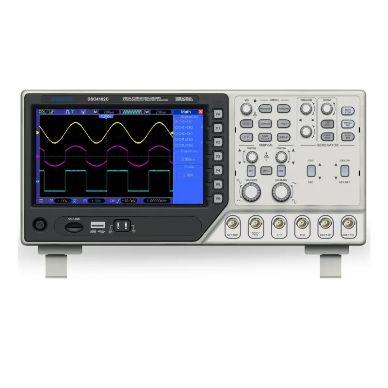 Hantek DSO4072C 2 канальный цифровой осциллограф 1 канал произвольный/Функция генератор сигналов 70 МГц 40K 1GS/s