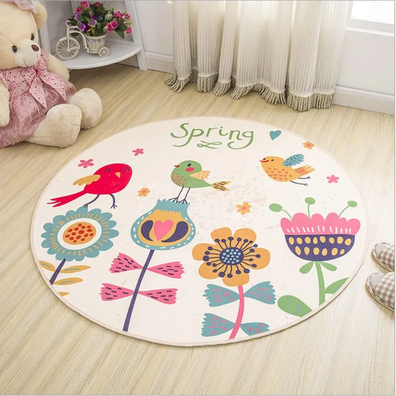 Round Cartoon Style Kids Carpets Anti-Skid Rugs For Bedroom/Bathroom Competer Chair Mats Cute Animals Rugs BABY game mat cartoon Round Cartoon Style Kids Carpets Anti-Skid Rugs For Bedroom/Bathroom Competer Chair Mats Cute Animals Rugs BABY game mat cartoon