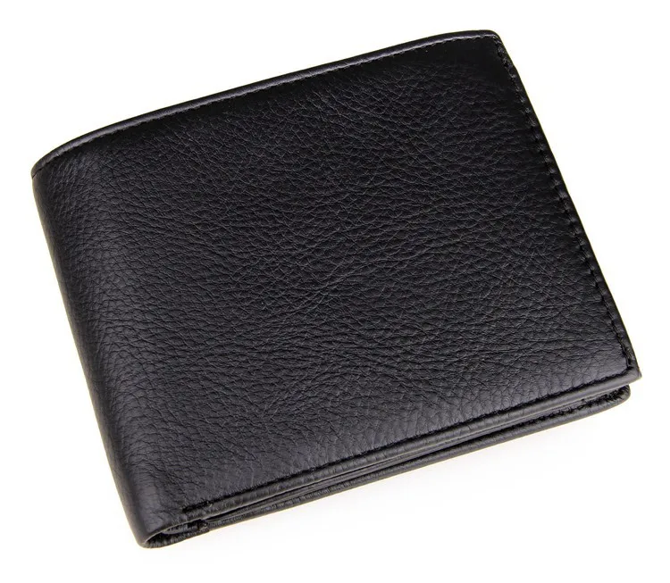 

Free Shipping High Quality 100% Real Cow Leather Wallet For Men Minimalist Credit Card Holder # 8084A