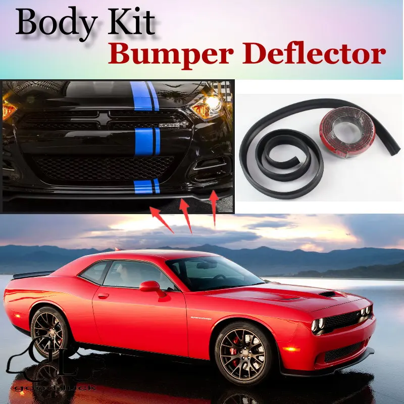 Bumper Lip Deflector Lips For Dodge Challenger SRT MK3 2008~2015 Front ...