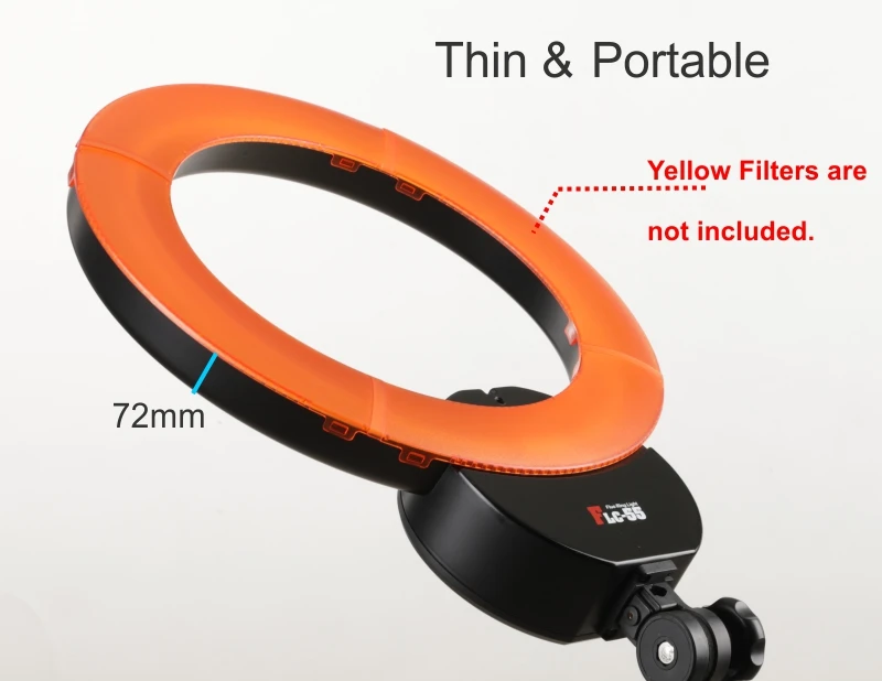 yingnuost Dimmable LED Studio Camera Ring Light Photo Phone Video Light Annular Lamp
