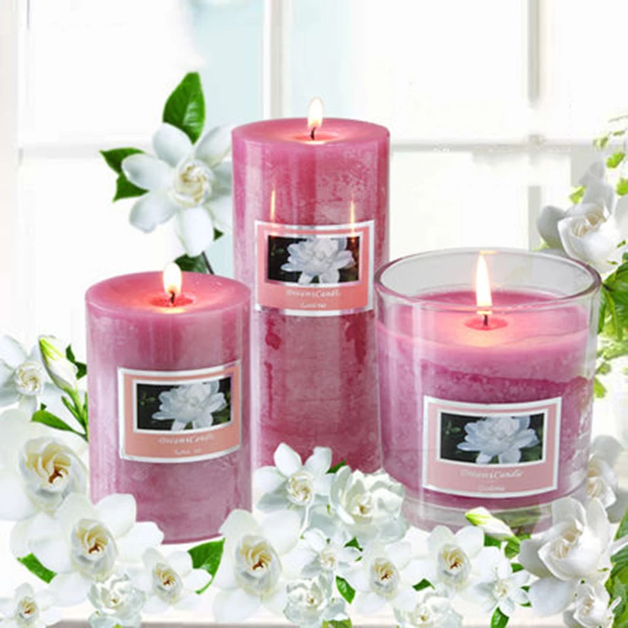 Wedding Aromatic Home Paraffin Candle Party Fragrance Scented Artifical