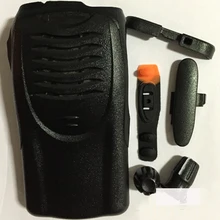 Черный Сменный Чехол для корпуса Refurb, передняя крышка, корпус+ ручка+ кнопка клавиатуры, резина для Kenwood TK2160, TK-3160 радио
