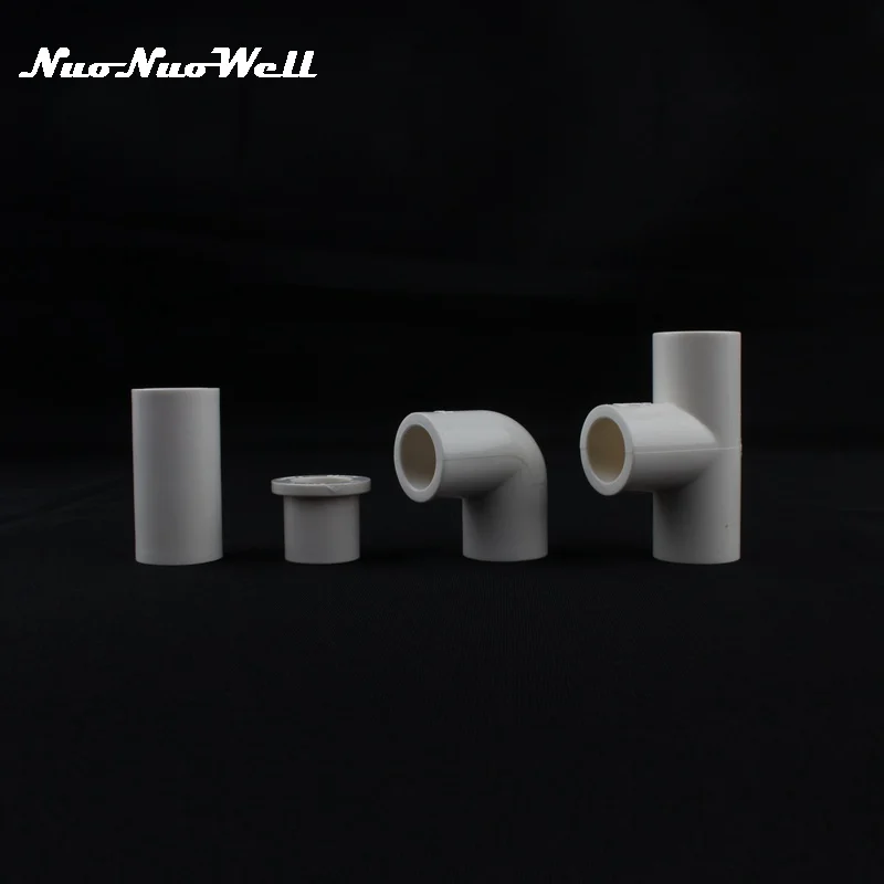 3pcs Nuonuowell Pvc Inside Diameter 16mm Tee Straight Connector For