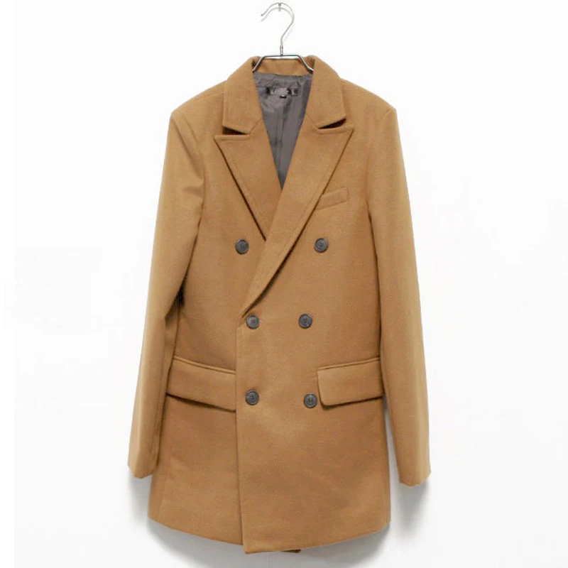 Popular Men Wool Pea Coat-Buy Cheap Men Wool Pea Coat lots