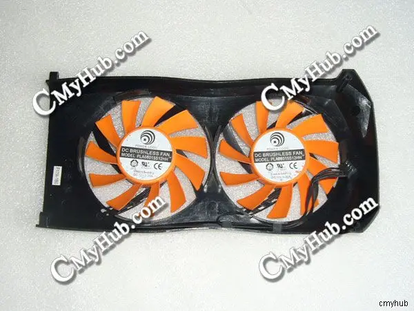 Охлаждающий вентилятор для графической карты MAXSUN Palit GEFORCE GTX 560Ti Power Logic PLA08015S12HH 12 В