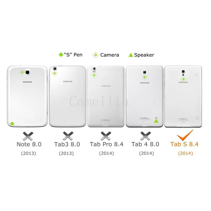 US $586.00 CucKooDo 200pcslot Slim Fit Premium Vegan Leather Cover for Samsung Galaxy Tablet S 84Inch Tablet with Auto SleepWake