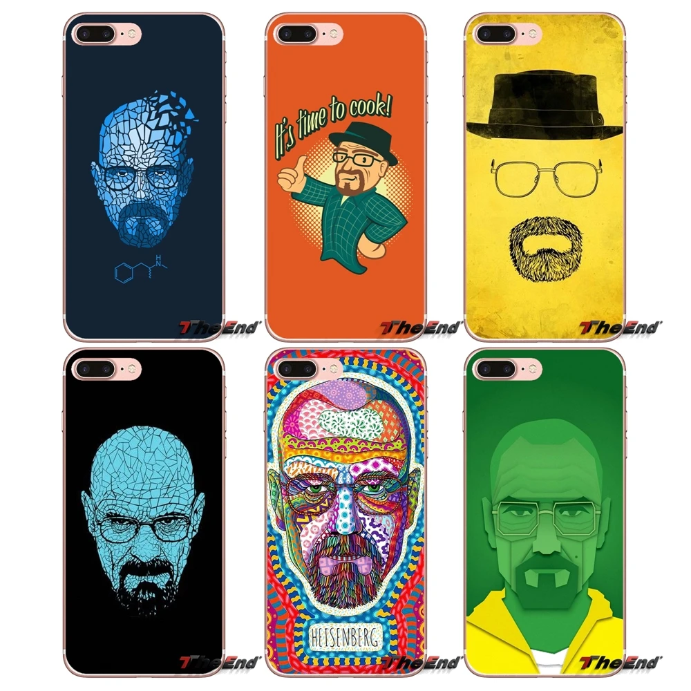 Breaking Bad Walter Heisenberg мягкий чехол для iPhone X 4 4S 5 5S 5C SE 6 6S 7 8 Plus Samsung Galaxy J1 J3 J5 J7 A3 A5 2016 2017|case