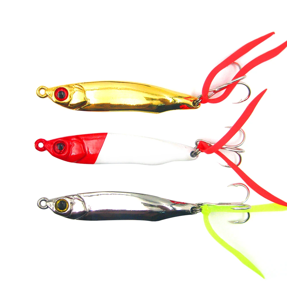 1PC Spoon Lure 10/15/20G Metal Fishing Bait Spoon Bass Baits Strong