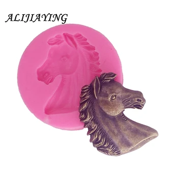 

Horse's head Silicone Mold Fondant Cake Decorating Cupcake Jelly Candy Chocolate Decoration Tools Soap Mold DY0010