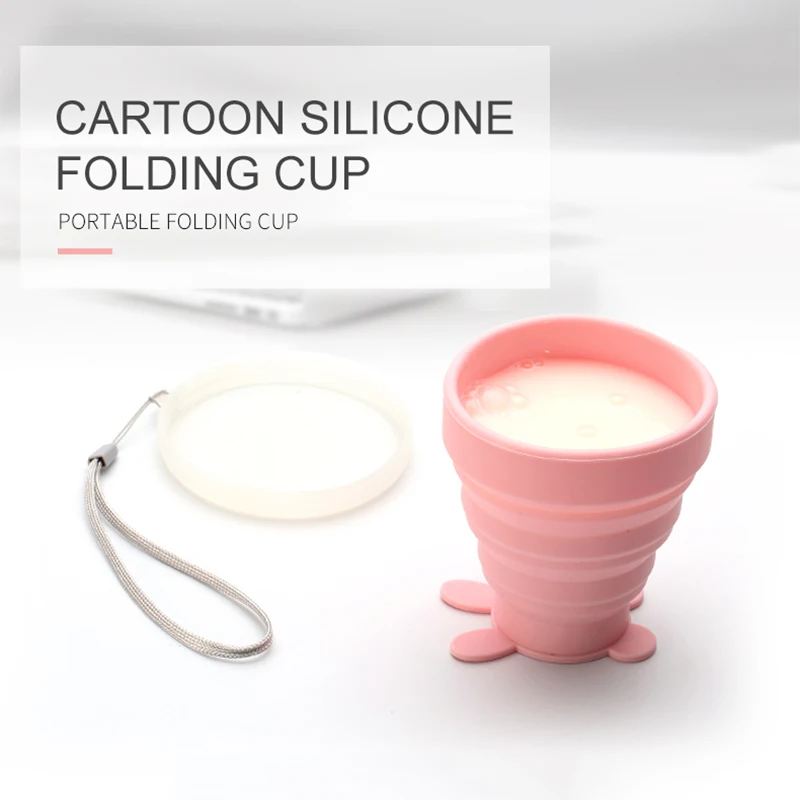 

Retractable Folding Coffee Cup Collapsible Tea Cup 200ML Silicone Travel Cup Outdoor Sports Tour Water Cup Kitchen Accessories