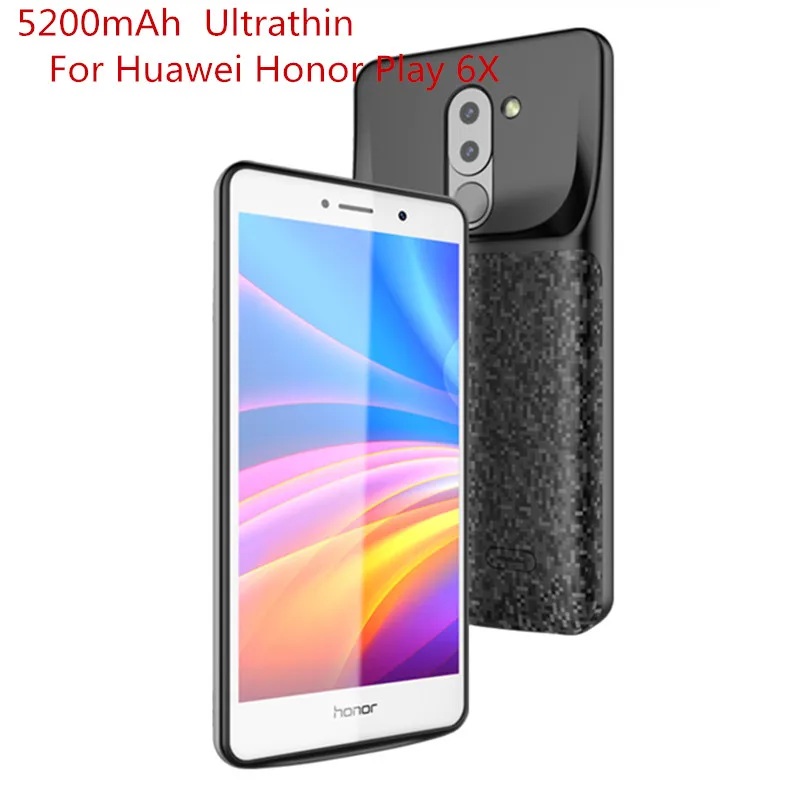 

Ultra-thin 5200mAh battery charger case for Huawei Honor Play 6X mobile power charging cover