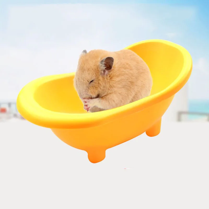 1 шт. милые мини маленькие домашние хомяки ванна для купания маленькая мышь ванная комната песок ванна бассейн игрушка декор для клетки