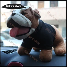 New For mini cooper bulldog Fashion Cool decoration lovely Bulldog Style Plush cotton Toy Mini Cooper Car Interior Accessories