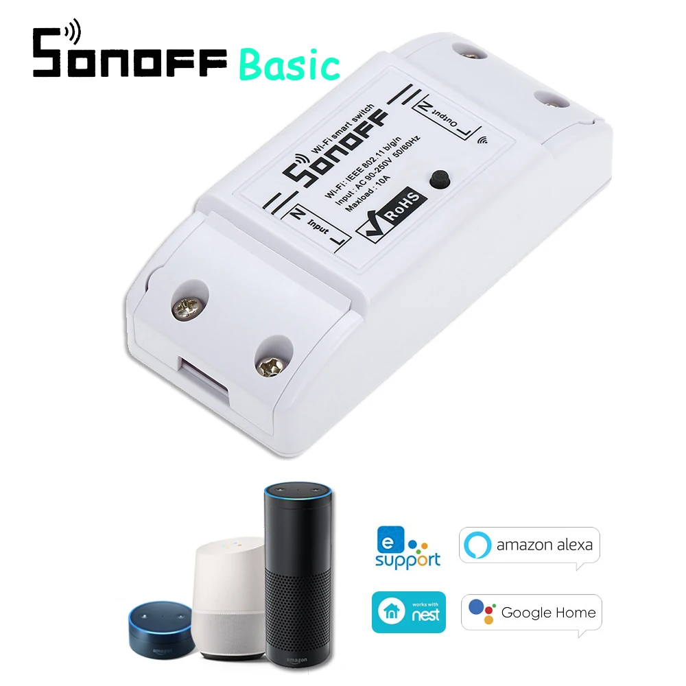 2 шт./лот Sonoff S20 S26 Wifi умная розетка Sonoff Baisc SV WiFi беспроводной переключатель модуль Sonoff dr Din Rail лоток DW1 Датчик 433 МГц