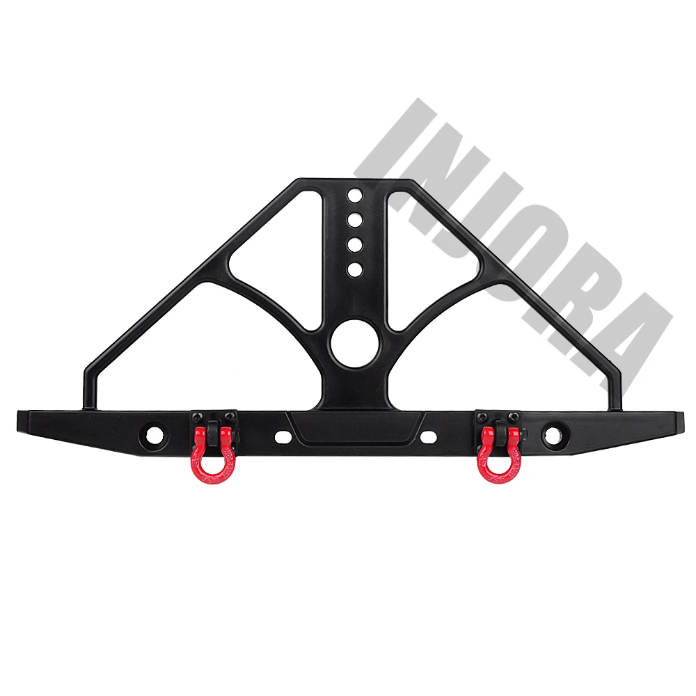 Injora RC автомобильный пластиковый бампер с металлическим буксировочным крюком для 1/10 RC Гусеничный SCX10 и SCX10 II 90046