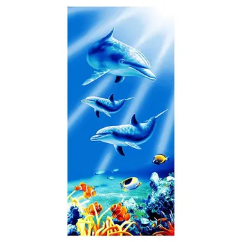 

Beach Towel 2020 New Microfiber Bath Towels Adults 70*150cm Ocean World Shark Print Quicky-dry Camping Large Sport Towels YMTD01