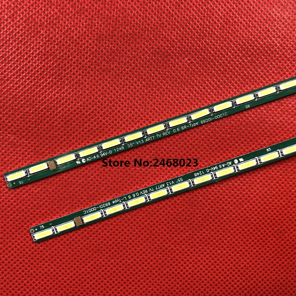 604 мм светодиодный Подсветка полосы для LG Фил IPS 55 &quotv13 ТВ 6916L-1198A 6916L-1199A 55LA6600-CA