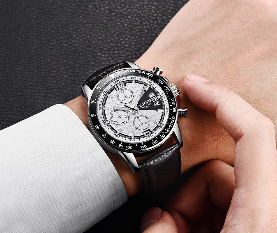 Мужские часы LIGE, мужские часы, Топ бренд, роскошные полностью стальные бизнес Кварцевые повседневные водонепроницаемые спортивные часы, мужские часы+ коробка